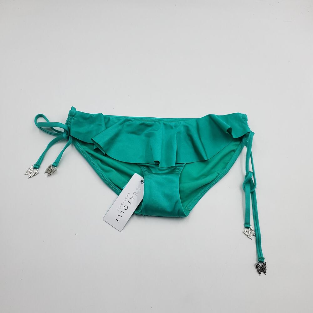 Shine On Loop Tie Side Hipster Bikini Pant by Seafolly Size 4